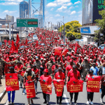 EFF Marches in Johannesburg as Constitutional Court Hears Phala Phala Case