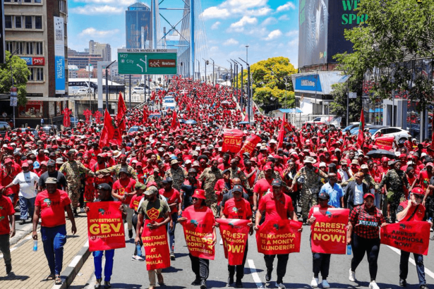EFF Marches in Johannesburg as Constitutional Court Hears Phala Phala Case