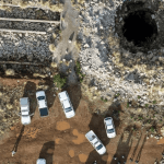 Illegal Miners Resurface but Flee Back Into Shaft as They See Police Presence