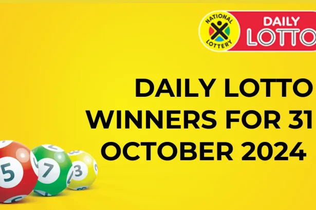 Congratulations to The Daily Lotto Winners for 31 October 2024
