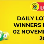 Congratulations to The Daily Lotto Winners for 02 November 2024