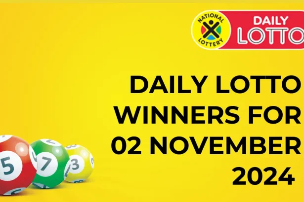 Congratulations to The Daily Lotto Winners for 02 November 2024