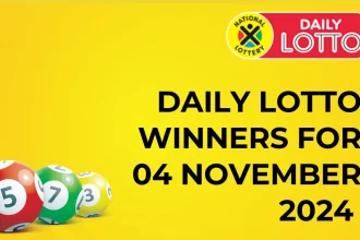 Congratulations to The Daily Lotto Winners for 04 November 2024