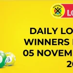 Congratulations to The Daily Lotto Winners for 05 November 2024