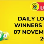 Congratulations to The Daily Lotto Winners for 07 November 2024