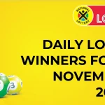 Congratulations to The Daily Lotto Winners for 11 November 2024