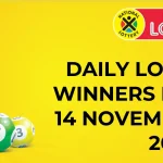 Congratulations to The Daily Lotto Winners for 14 November 2024