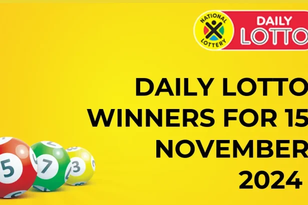 Congratulations to The Daily Lotto Winners for 15 November 2024