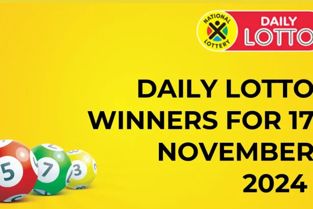 Congratulations to The Daily Lotto Winners for 17 November 2024