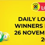 Congratulations to The Daily Lotto Winners for 26 November 2024
