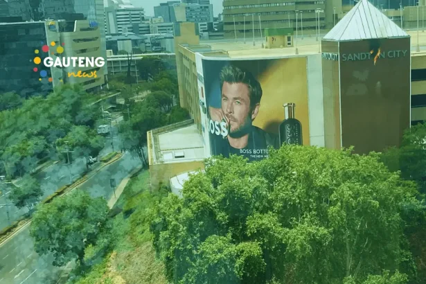 Sandton city is on fire