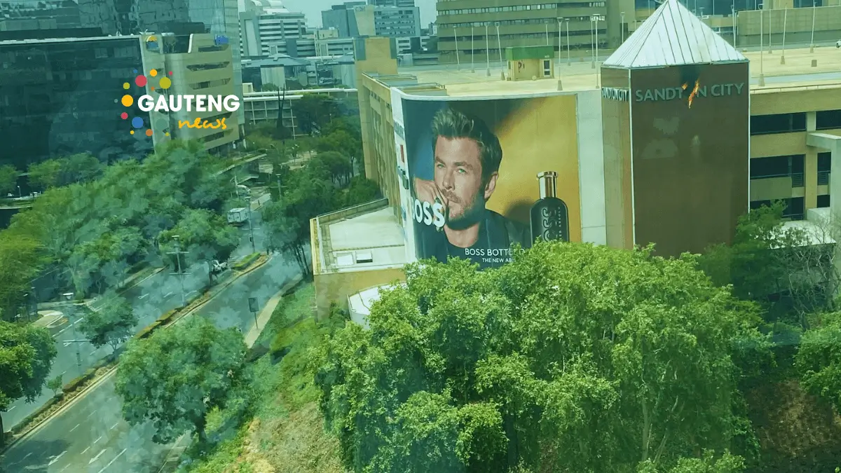 Sandton city is on fire