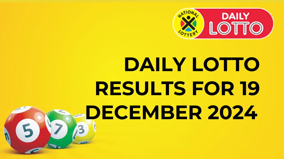 Ithuba Daily Lotto Results for 19 December 2024 50 daily lotto results