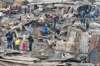 28 Shacks Destroyed in Fire Caused by Residents Who Fell Asleep While Cooking