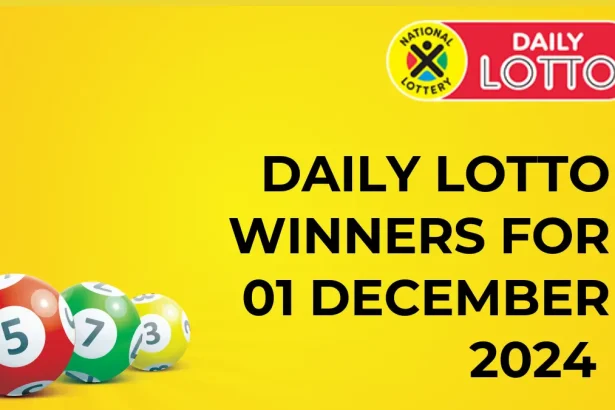 Congratulations to The Daily Lotto Winners for 01 December 2024