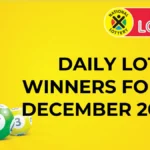Daily lotto winners