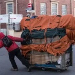 Residents and Motorists Frustrated by Dangerous Trolley Pushers on Road (011)