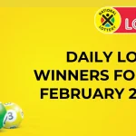 Congratulations to the Daily Lotto Winners for 02/02/2025