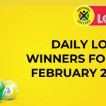 Congratulations to the Daily Lotto Winners for 03/02/2025