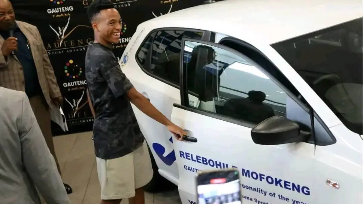 Relebohile Mofokeng's Car is Here: Brand-New Car as Gauteng Sports Personality of the Year