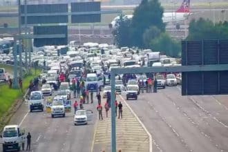 Ekurhuleni Paralysed as Metro Police Block Highways in Illegal Strike, Causing Hours of Gridlock Yesterday