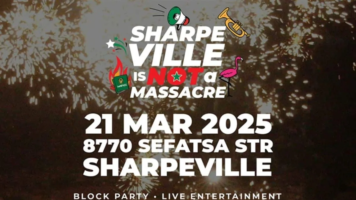 Join the Sharpeville is Not a Massacre Events: Human Rights Dialogue, Fun Run & Block Party