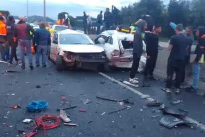 Two Injured in Massive 28-Vehicle Crash on N12 Westbound at Edenvale, Causing Traffic Chaos