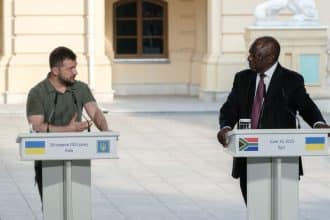 Zelensky Cuts South Africa Visit Short After Russian Attack