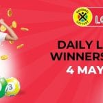 Congratulations to the Daily Lotto Winners for 04 May 2025