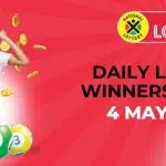 Congratulations to the Daily Lotto Winners for 04 May 2025