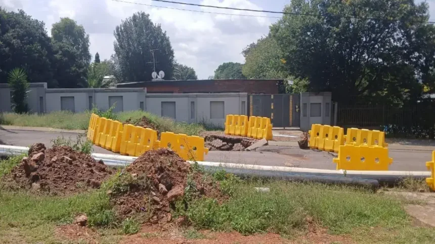 Gauteng Suburb Faces Crisis as Growing Sinkholes Swallow Roads and Threaten Infrastructure