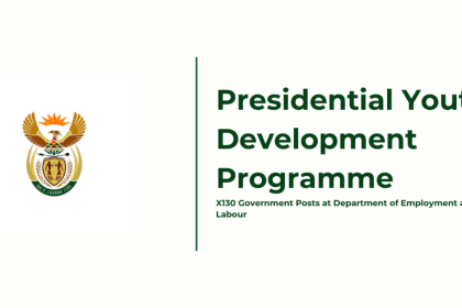 Presidential Youth Development Programme: 130 Posts Open at the Department of Employment