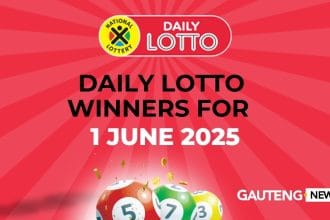 Congratulations to the Daily Lotto Winners for 01 June 2025