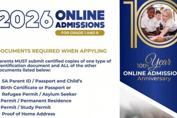 Gauteng 2026 Grade 1 and 8 Online Admissions: The Documents Required to Complete the Application