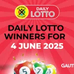 Congratulations to the Daily Lotto Winners for 04/06/2025