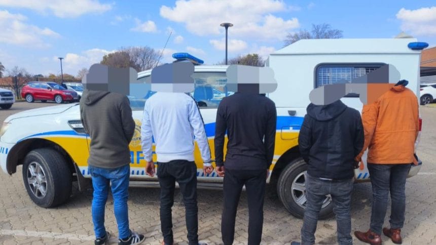 Five Suspects Arrested in Kempton Park with Firearm, Stolen Goods Linked to Multiple Crimes