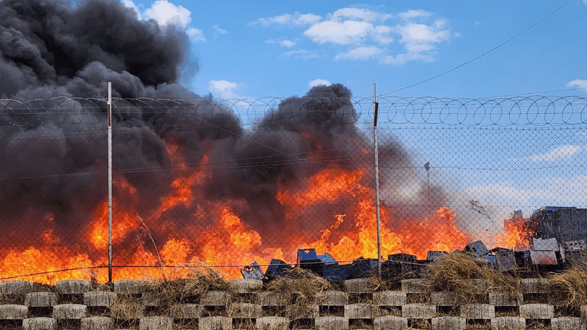 SA Breweries Depot in Soweto Catches Fire After Grass Blaze Spreads