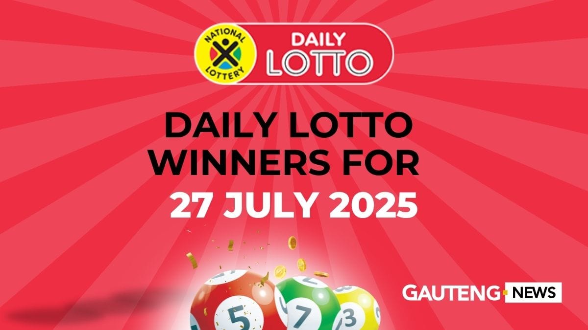 Congratulations to the Daily Lotto Winners for 27 July 2025