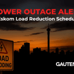 Eskom Load Reduction Schedule for Gauteng: Power Cuts This Week