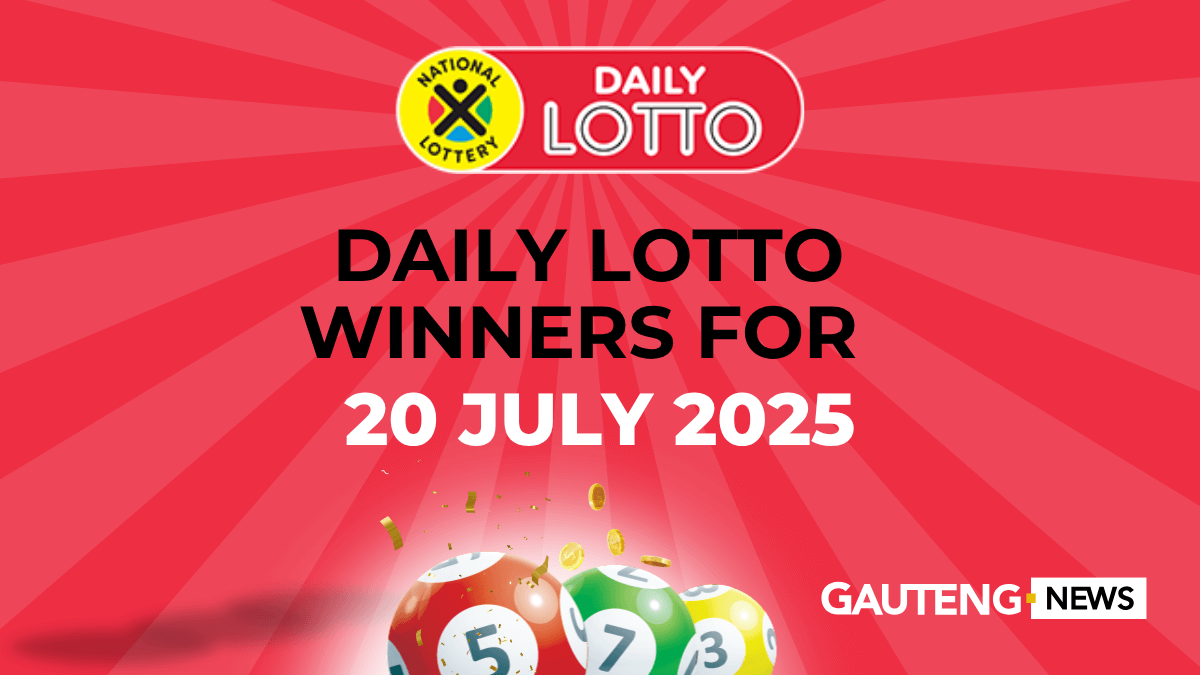 Congratulations to the Daily Lotto Winners for 20 July 2025