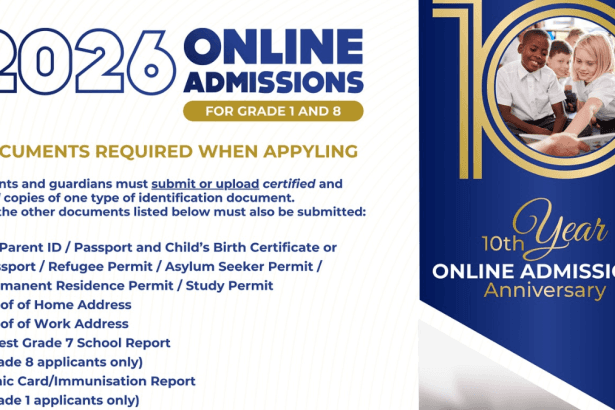 Gauteng Department of Education Online Applications for Grades 1 & 8 OPEN TODAY!