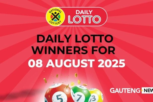 Daily Lotto Results (08/09/2025)