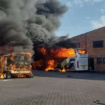 Fire Destroys Greyhound Buses at Jet Park Depot in Boksburg