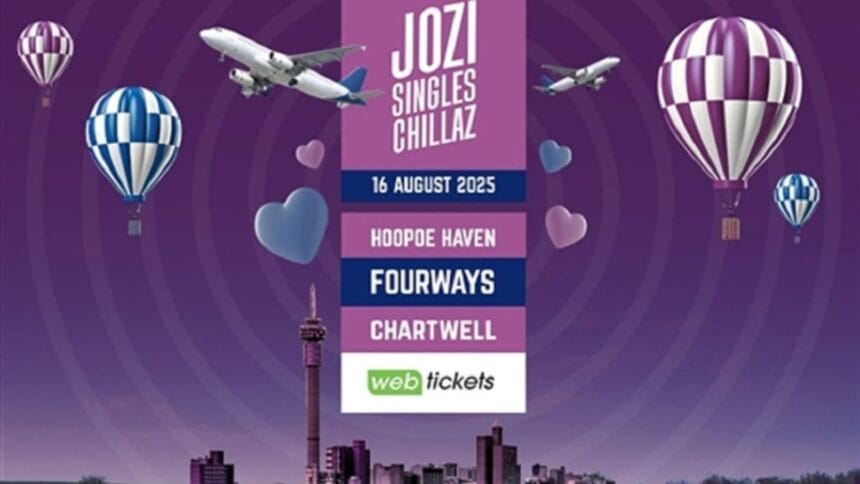 Jozi Singles Chillaz 16 August 2025: Get Your Tickets