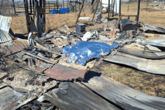 Grim Discovery: Charred Body of Man Found Under Corrugated Sheets in Katlehong
