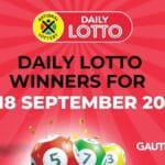 Congratulations to the Daily Lotto Winners for 18/09/2025