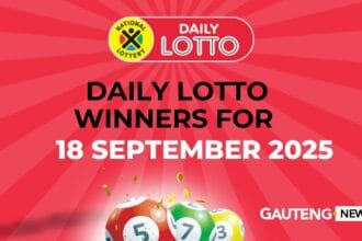 Congratulations to the Daily Lotto Winners for 18/09/2025