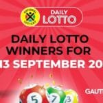 Daily Lotto Results: 13/09/2025