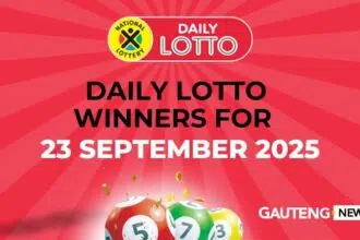 Daily Lotto Results: 23/09/2025