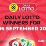 Congratulations to the Daily Lotto Winners for 16/09/2025